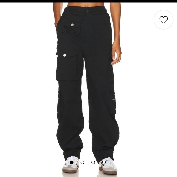 EB DENIM BLACK CARGO PANTS - Picture 1 of 11